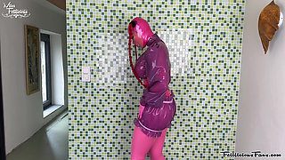 Dressing up in Pink & Purple Latex