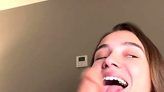 SMALL TIT BRUNETTE TATTOOED TEEN GIRLFRIEND CAUGHT IN SHOWER