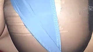 Niece in Blue Lingerie with a Nice Ass