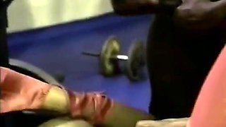 Spantaneeus Xtacy Gets Fucked By 3 Hard Cocks In The Gym