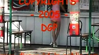 Mature upskirt amateur shows her pantys and asshole