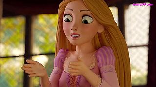 Rapunzel's Tower of Pleasure: Blowjobs & Dominant Cowgirl Revelations - Cartoon