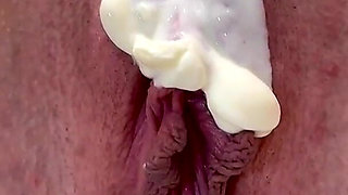 Kitchen MILF Serves Herself with Yoghurt