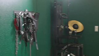 Cute Rubber Maid Girl Fucks Herself While Cleaning