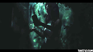 Asian Japanese Girl Emiri Momota Gets Trapped in the Woods - Vines Bondage Creampie