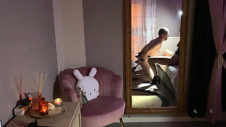 French Pegging - Femdom: Whipping, Fucking Machine, and Blowjob Under Control