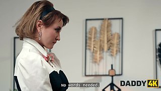 DADDY4K. Fucking my BF's daddy instead of reading books