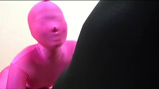 two women fetish latex asslicking and anal mff