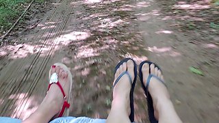 Amateur Foot Fetish Girlfriend Sucks and gives a Footjob