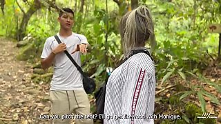 Hot Latina MILF Monique Fuentes Fucks Step Son Danner Mendez By The River - First Time Outdoor Sex