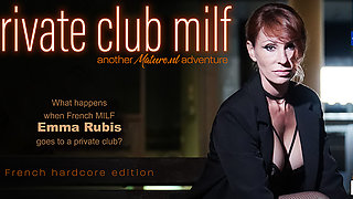 Emma Rubis Is A Hot French Milf That Has Hardcore Sex With A Younger Man In A Private Club