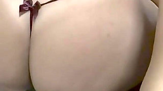 Real Pleasure - Cam Girl Nympho Karina Relaxes with Cuckold Husband on Bed and Shows Sexy Butt in Blue Panties