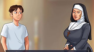 Sexy female catfight, virginal, anime