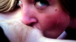 Exciting lesbians outdoor sex smutty video
