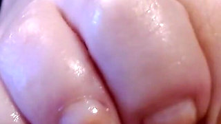 Long Natural Toenails Oiled Feet