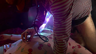 PLAYING DOCTOR WITH STEP DADDY ENDS IN A SECRET CREAMPIE