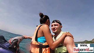 Amateurs Thai teenage suck BWC on jet ski