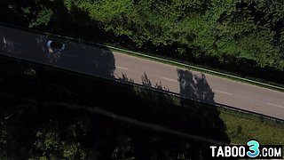 Butt Fucking lover blond hair girl moaning on a big cock