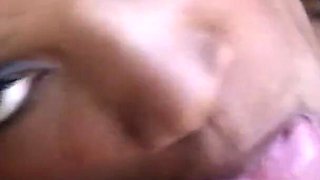 Ebony Kiki gets pounded in POV by Kane outdoor