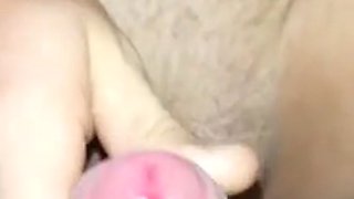 My wife fists her ass and inserts a long dildo