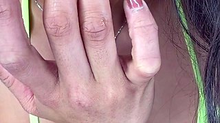 Blonde tight pussy babe solo toy fun in glamour masturbation