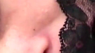 Horny brunette gets pounded from behind