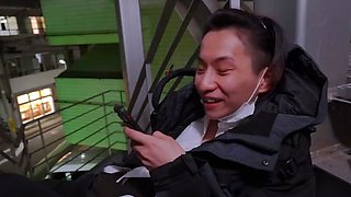Hardcore ass and pussy fingering and licked with asian maid