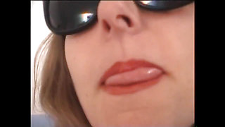 Two Amateur MILFs Cum in Mouth and on Tits by Two Big Cocks