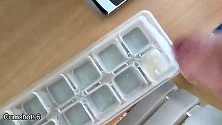 Amateur Couple Shares Cum Cube with 10 Loads on Street