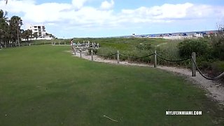 Kymberlee Anne Hot Beach Stranger Fuck - Big Tits Blowjob and Hardcore Pussy Pounding