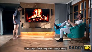 Daddy4k. slutty teenager is cheating on her bf right in their bedroom