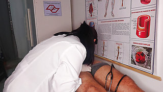 Patient's erection right in front of the nurse