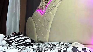 Shemale tranny enjoying solo masturbation