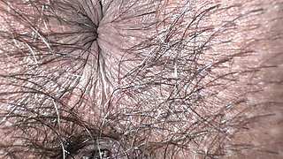 Asshole Beathing Extreme Closeup