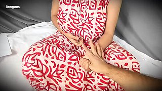 Desi Bhabhi Alone at Home - Step Brother Enters Room for Hot Creampie Sex