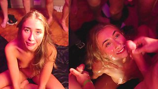 Bukkake orgy with Lilly Phillips