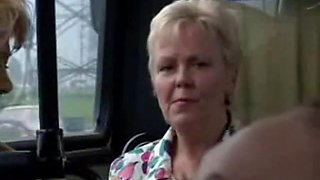 Russian teenagers fucking in a public bus