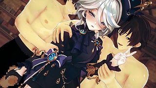 Genshin Impact Furina Orgy 3D Hentai Animation