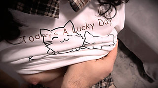 18yo Schoolgirl Gets Her Private Lesson on the Desk Chair