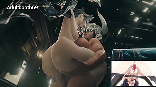 Yennefer's Dream Geralt watches while Yennefer fucks a big black cock