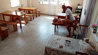 Naked waitress let herself be fucked