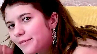 Cute Babygirl Sucks a Fuck Machine Like a Real Slut