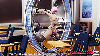 Luna Pink Hair Anime Girl 3D Hentai - Breast Pump Fetish with Sex Machine, Anal Play, and Clit Squirt