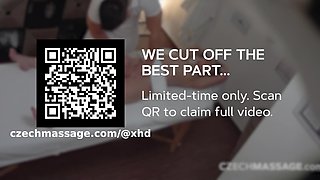 MILF Brunette oiled fuck during massage