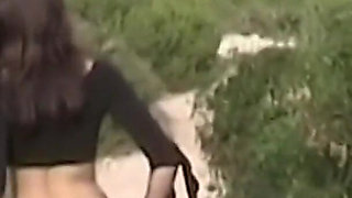 Angelina: Angelina Flashing Her Pussy and Ass