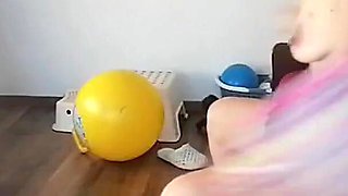 Amateur Wife Does Yoga Naked, Hairy Pussy, Big Ass, Big Tits. Amateur MILF with Big Ass, Big Tits, Hairy Pussy.