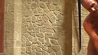 Hot babe dominates wild BDSM with two guys