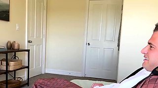 Our new maid needs a blowjob practice