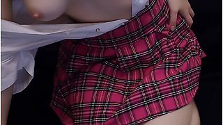 Asian Schoolgirl Captures Her Solo Masturbation