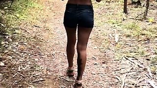 Real amateur couple outdoor ass fuck and anal creampie in hd